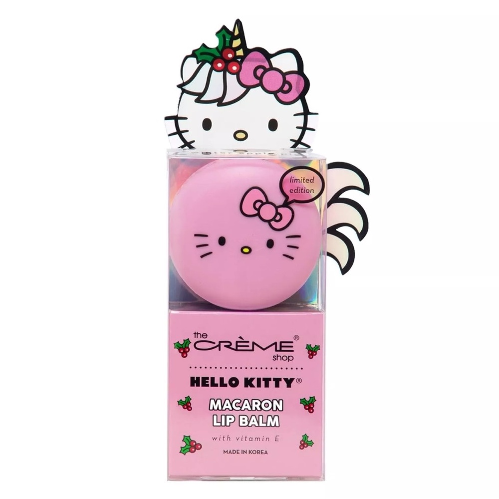 The Creme Shop x Hello Kitty Lip Balm Winter Apple Pie Sanrio, Korean Cosmetic